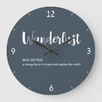 Wanderlust-Definition weiß, grau