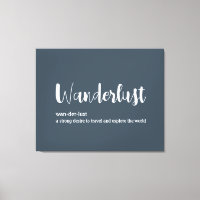 Wanderlust-Definition weiß, grau