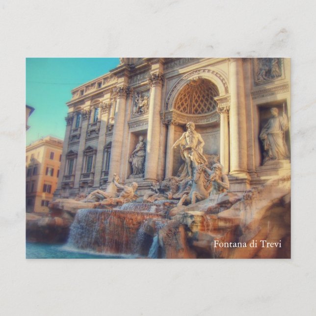 Wanderlust - Fontana di Trevi / Trevi-Brunnen Postkarte (Vorderseite)