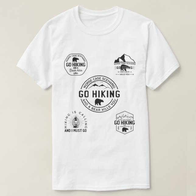 Wanderlust Hiker T-Shirt (Design vorne)
