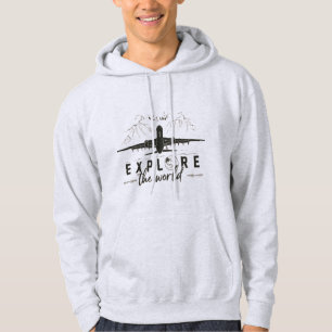 Wanderlust in der Silhouette: Erkunden Sie die Wel Hoodie