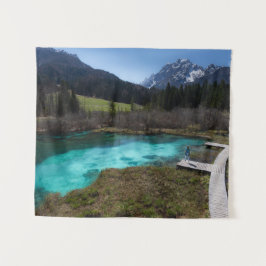 Wanderlust in Zelenci, Slowenien Wandteppich