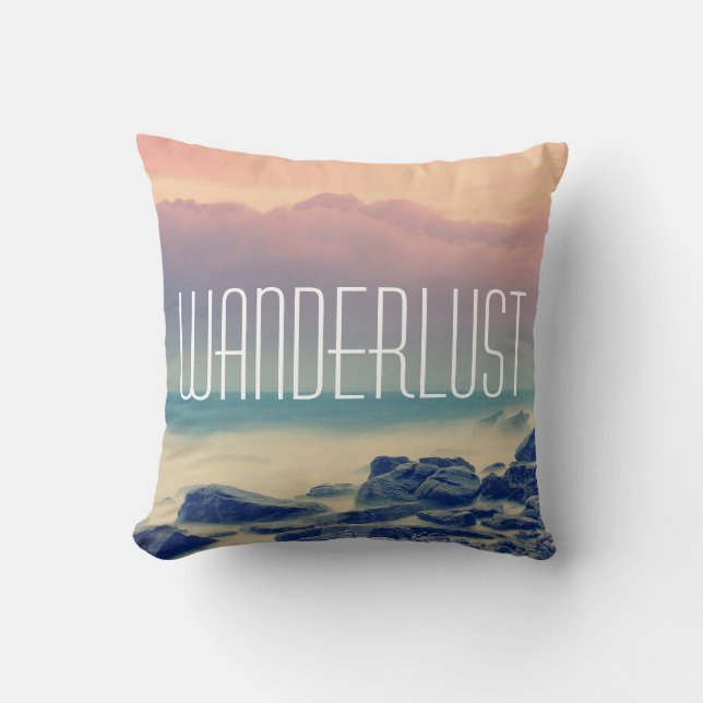 Wanderlust-Kissen Kissen (Vorderseite)