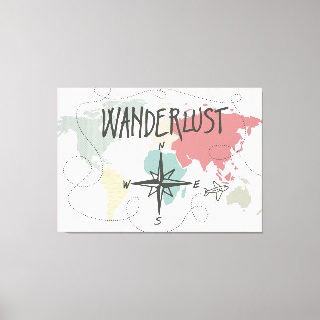 Wanderlust Leinwanddruck (Vorderseite)