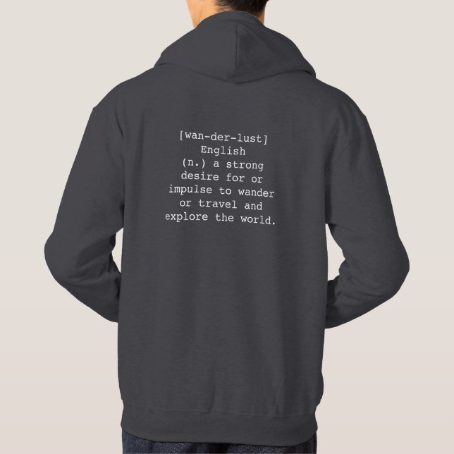 Wanderlust Men's Sweatshirt (Rückseite)