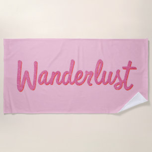 Wanderlust Pink Dream Puppe Mädchenhaftes Dollco Strandtuch