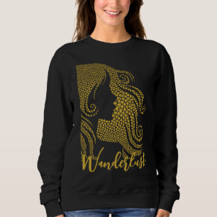 Wanderlust Silhouette im Herzen Sweatshirt
