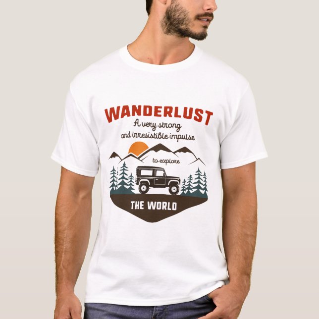 Wanderlust T-Shirt (Vorderseite)