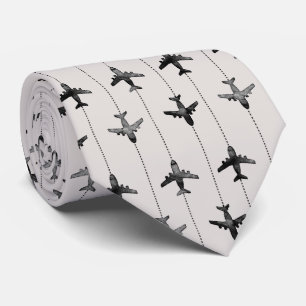 Wanderlust Travel Pattern Neck Tie Krawatte