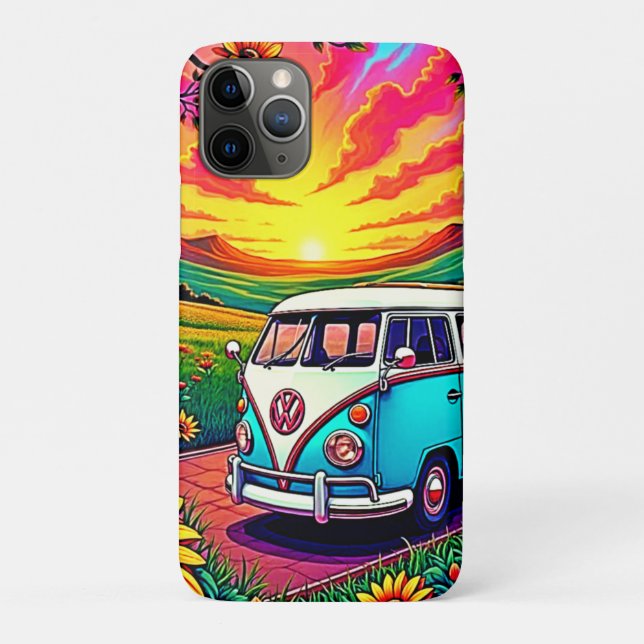 Wanderlust Van Sunset Art Case-Mate iPhone Hülle (Rückseite)