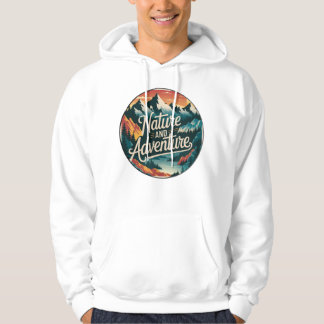 Wanderlust Vintag: Retro-Naturlandschaften Hoodie