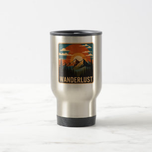 Wanderlust Vintage Berg Reisebecher