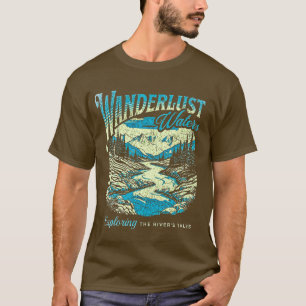 Wanderlust Waters T-Shirt de base hommes