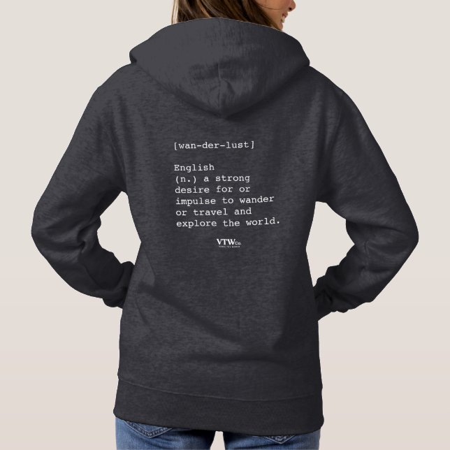 Wanderlust Women's Hoodie (Rückseite)