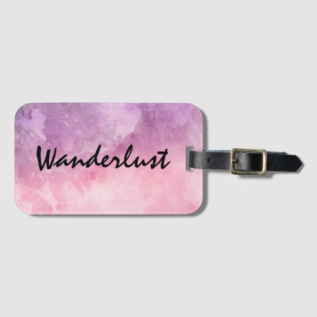 Wanderlustreise-Gepäckanhänger Gepäckanhänger (Vorderseite (Horizontal))