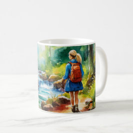 Wandermädchen Kaffeetasse