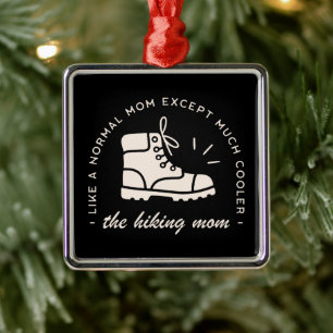 Wandermutterwanderer coole Mama aus schwarzem Outd Ornament Aus Metall