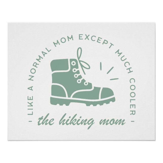 Wandermutterwanderweg zitiert ästhetische poster (Vorderseite)