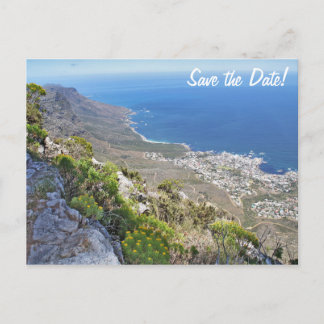 Wandern auf Tafelberg - Blick über die Bucht des C Postkarte