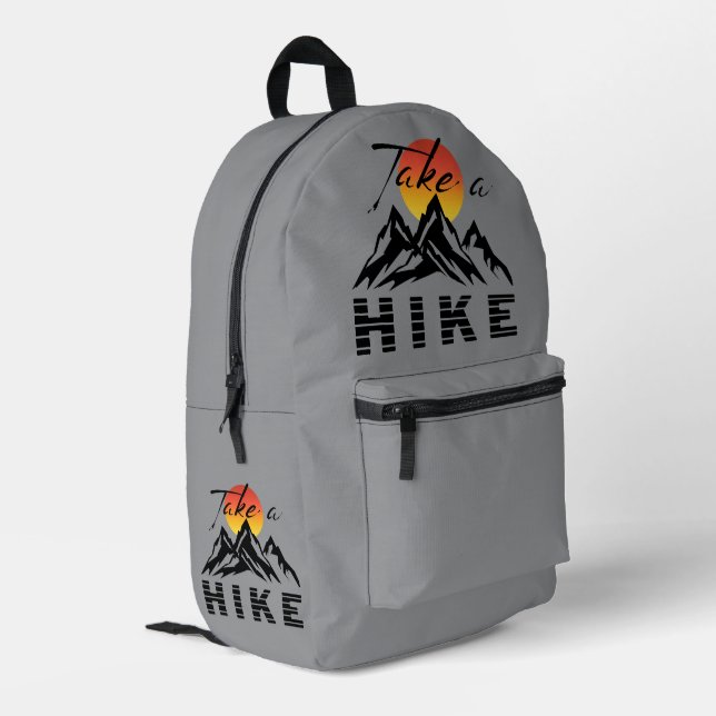 Wandern Bedruckter Rucksack (Rückseitige Ecke links)
