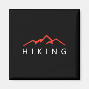 Wandern Berge Cooler Wanderer Magnet