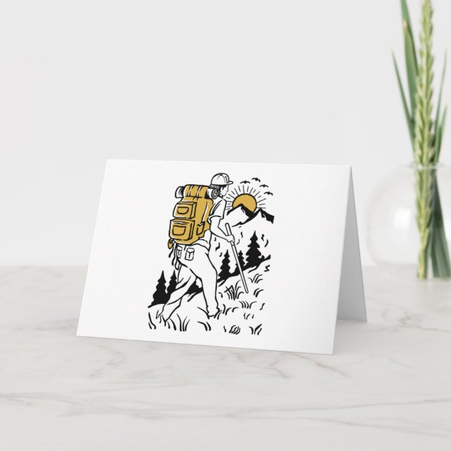 Wandern Bergsteigen Karte (Vorderseite)