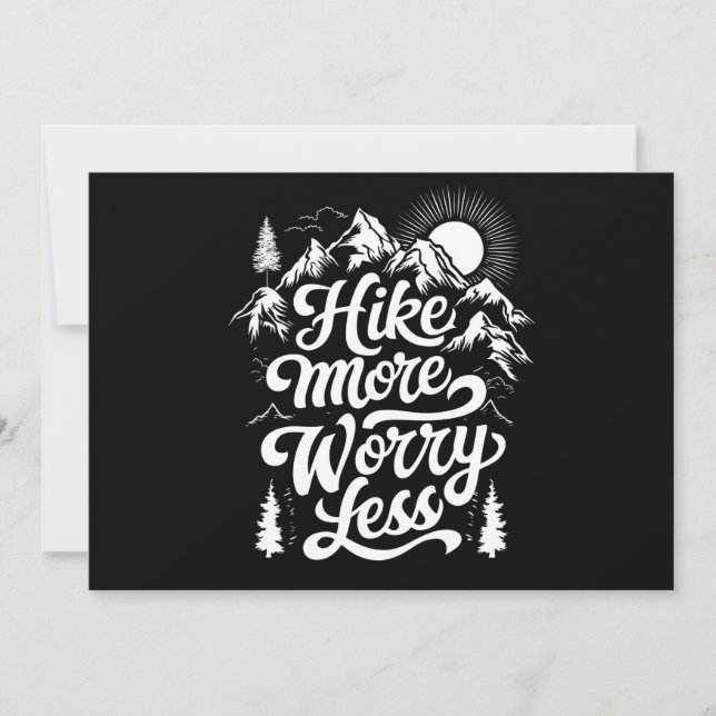 Wandern Besorgnis erregender weniger Camping im Fr Einladung (Vorderseite)