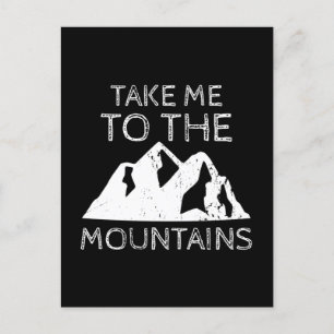 Wandern - Bring mich in die Berge Funny Wandern Postkarte