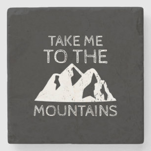 Wandern - Bring mich in die Berge Funny Wandern Steinuntersetzer