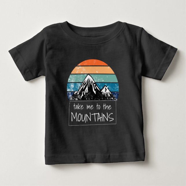 Wandern - bringen Sie mich in die Berge Baby T-shirt (Vorderseite)