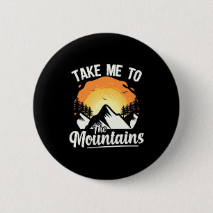 Wandern bringt mich in die Berge Button