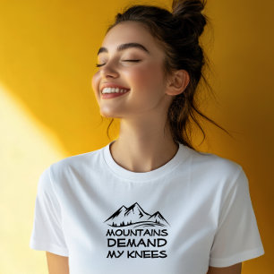 Wandern Camping Humor schwarz T-Shirt