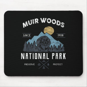 Wandern Camping im Muir Woods National Park Mousepad