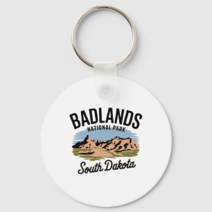 Wandern Camping Landschaftlich South Dakota Badlan Schlüsselanhänger