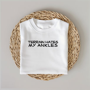 Wandern Camping Trekking Humor schwarz T-Shirt