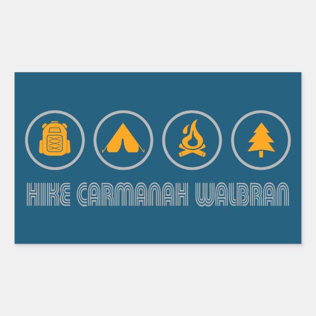 Wandern Carmanah Walbran Provinzialpark Rechteckiger Aufkleber (Vorderseite)