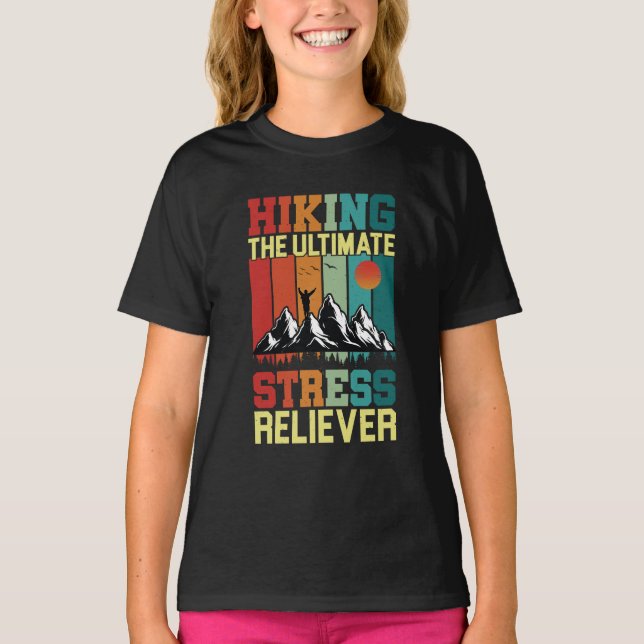 WANDERN DER ULTIMATE STRESS RELIEVENT, Wanderfreun T-Shirt (Vorderseite)