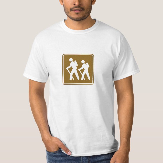 Wandern des Zeichens T-Shirt (Vorderseite)