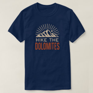 Wandern Dolomiten Italien Sunburst T-Shirt