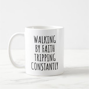 Wandern durch den Glauben Ausflug stetig Christlic Kaffeetasse