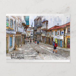 Wandern durch Europa - Valencia, Portugal Postkarte