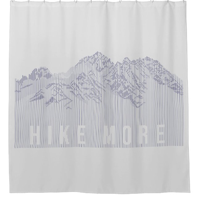 Wandern Duschvorhang (Vorderseite)