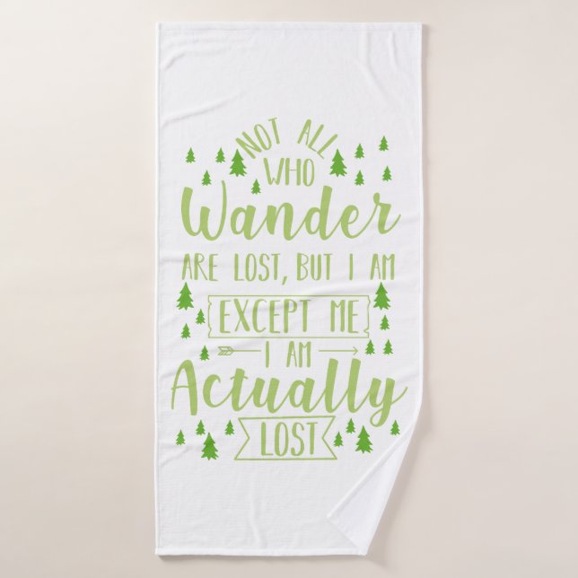 Wandern Funny Sprichwort Badehandtuch (Badehandtuch)