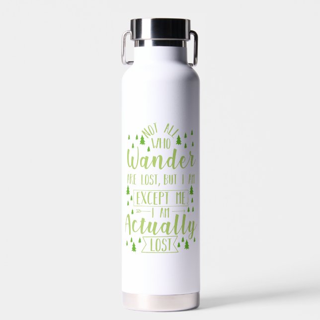 Wandern Funny Sprichwort Trinkflasche (Vorne)