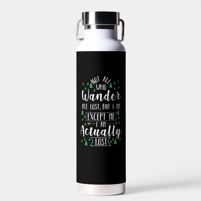 Wandern Funny Sprichwort Trinkflasche (Vorne)