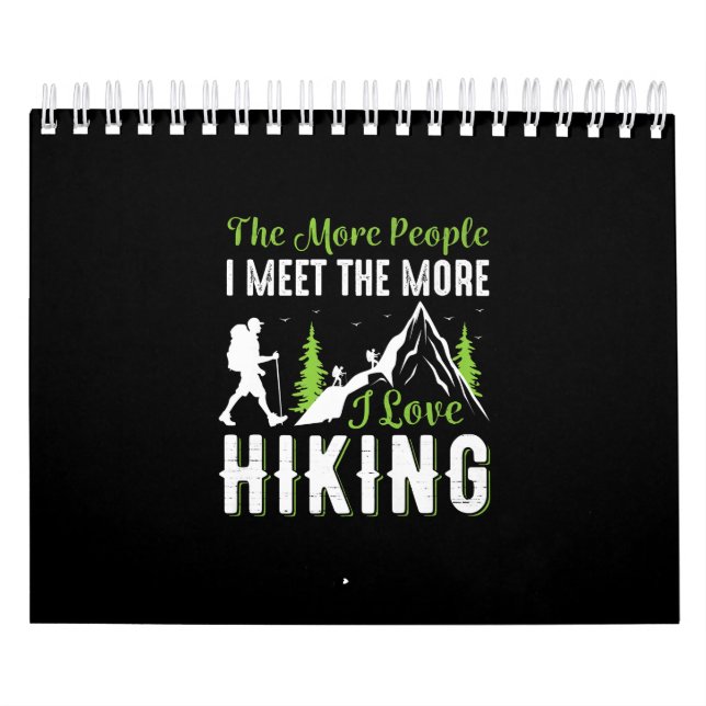 Wandern Funny Vacation Wandern Berg Grafik Kalender (Titelbild)