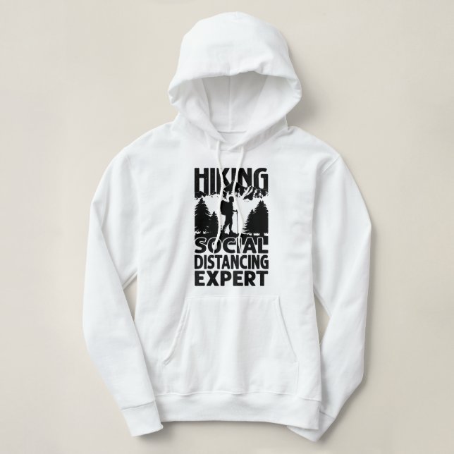 Wandern Funny WanderMountains Wanderungen184 Mund Hoodie (Design vorne)