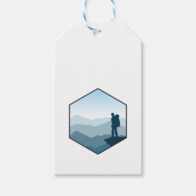 Wandern Geschenkanhänger (Vorderseite)