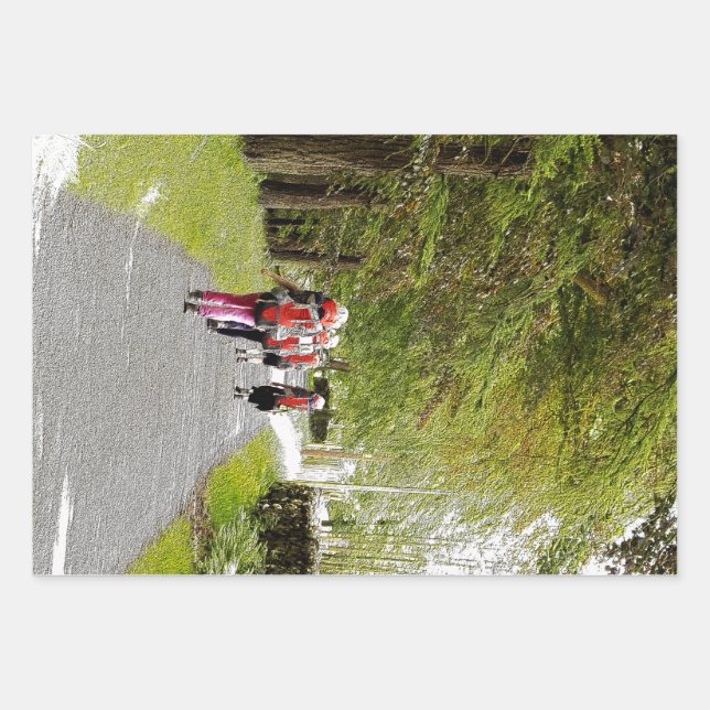 WANDERN GESCHENKPAPIER SET (Vorderseite)