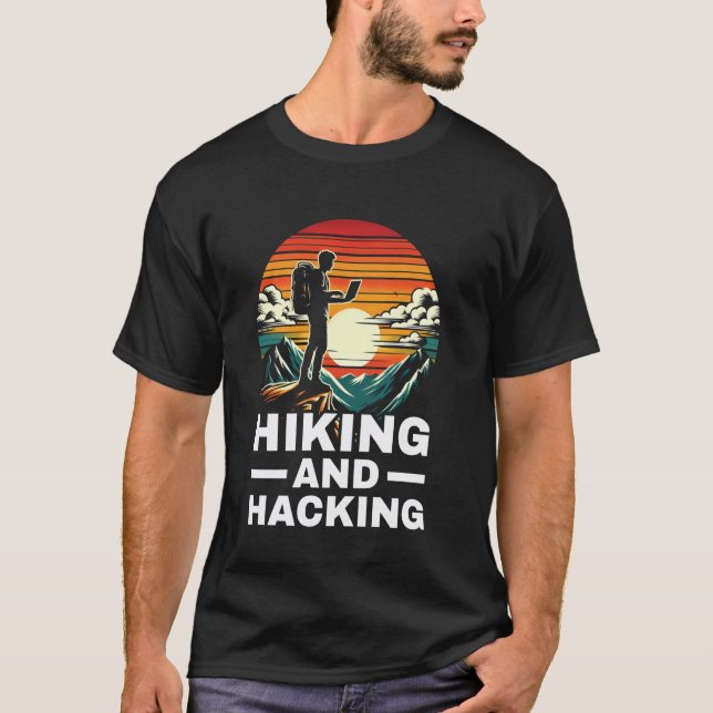 Wandern & Hacken - Coder Outdoor T-Shirt (Vorderseite)